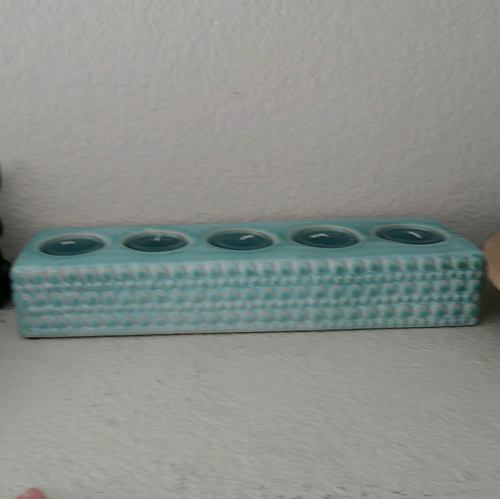Home decor accent tealight candle holder modern contemporary rectangular